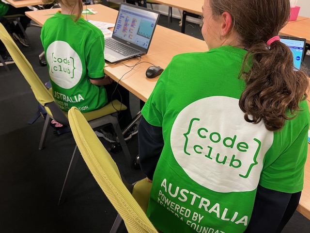 Code Club Australia young coders at work