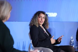 Ash on the stage at MWC