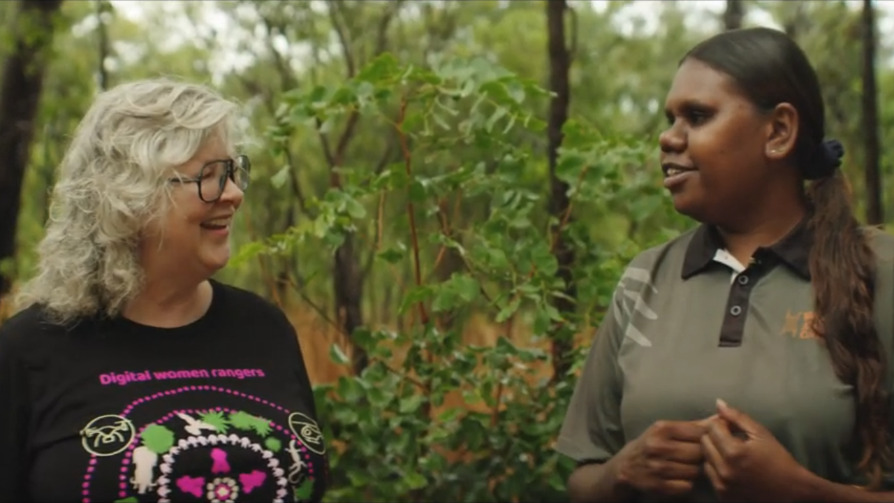 Jackie Coates and Courtney Digital Women Rangers team member