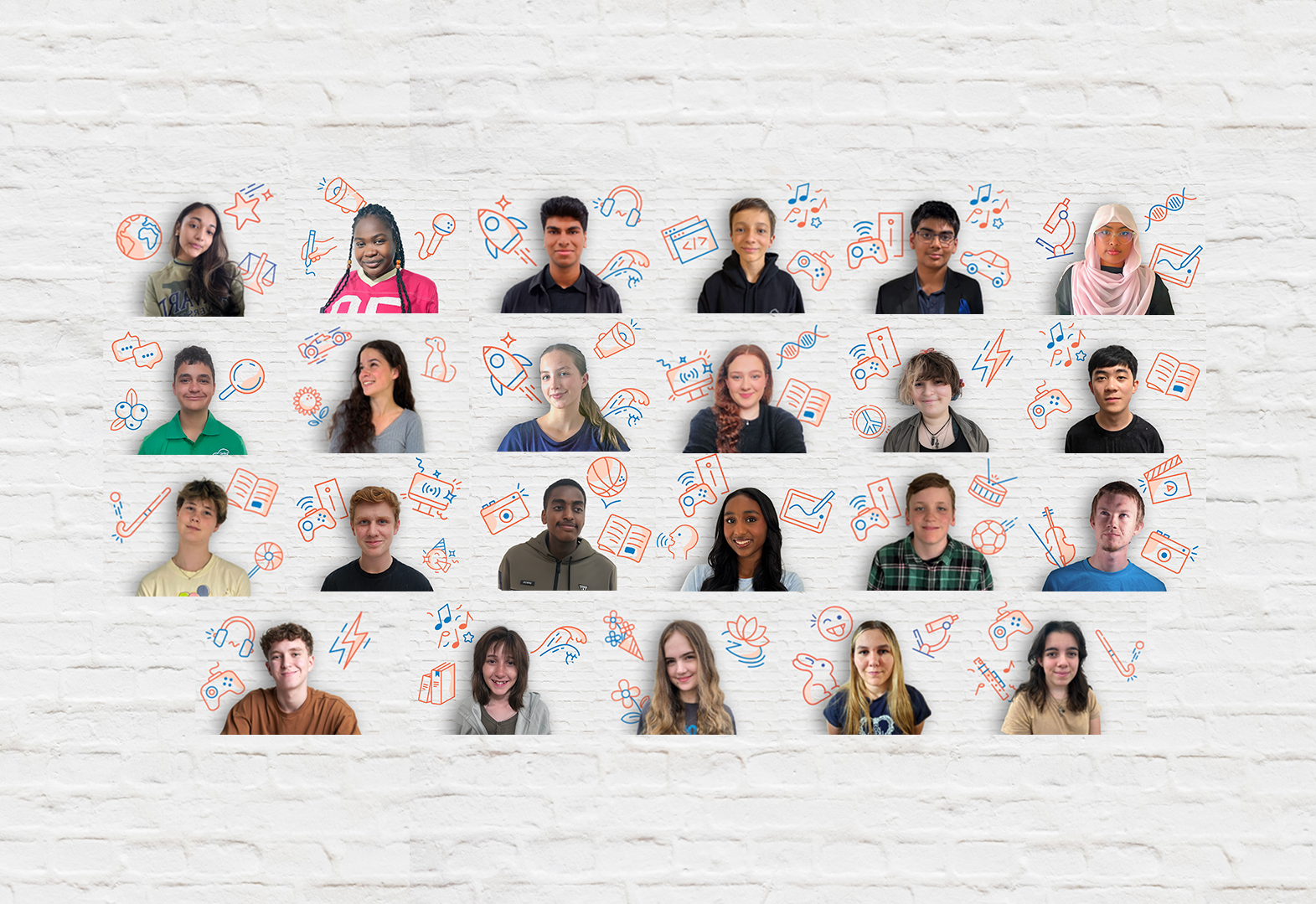 An image containing the photos of the 2026 youth advisory council