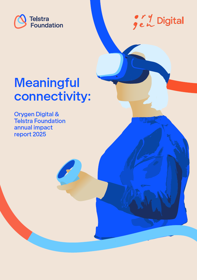 Telstra Foundation and Orygen Digital Report cover